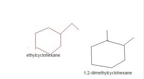 Draw a structural isomer of ethylcyclohexane that also contains a 6-carbon ring.