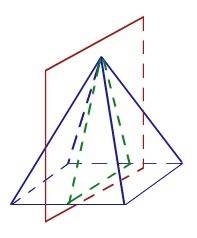 Ireally need  a wooden block in the shape of a rectangular pyramid is shown below:  if a cross secti