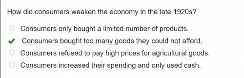 How did consumers qeaken the economy in the late 1920s?