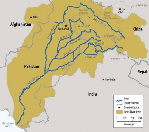 Pakistan’s primary water source is the  a. arabian sea b. bay of bengal c. indus river d. ganges riv