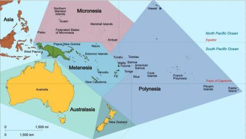 In what ocean do you find the polynesian islands?