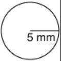 Acylinder has a height of 1.2 cm and the following base.  what is the surface area of the cylinder i