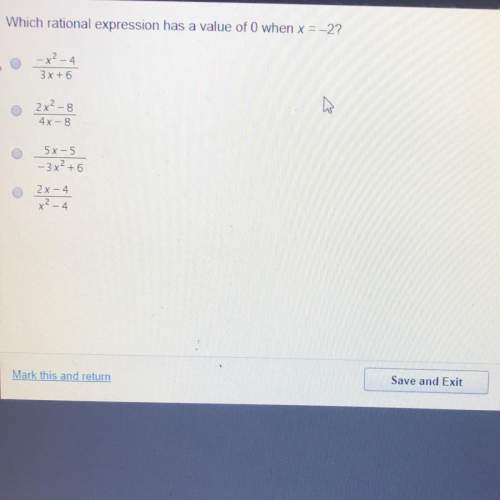 Which rational expression has a value of 0 when x=-2