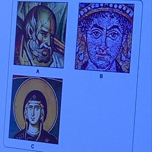 Which piece of byzantine art is a fresco? a. a b. b c. c. d. none of these