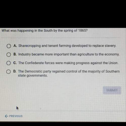 What was happening in the south by spring of 1865?