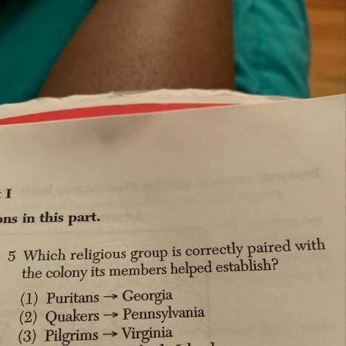 Which religious group is correctly paired with the colony its members establish
