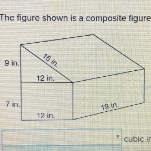 The figure shown is a composite figure. what is its volume?  2,622 2,109 3,6