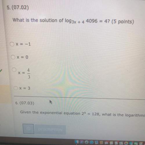 What is the solution of log3x-2 4096=4?