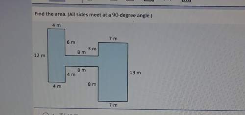 Find the area (all sides meet at a 90 degree angle)