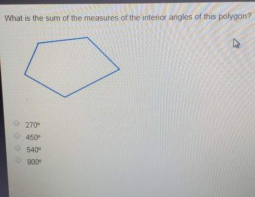 what is the sum of the measures of the interior angles of this polygon?