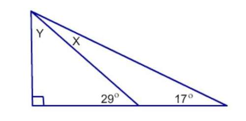Find the measure of angle x. a. 11° b. 12° c. 17° d. 61°