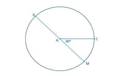 Circle a has a radius of 8 cm.to the nearest hundredth, what is the length of arc rc?