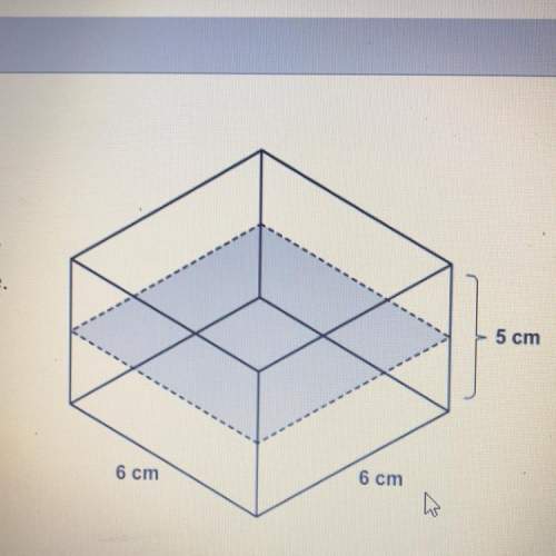 The right rectangular prism will be sliced parallel to its base along the dashed line. select from t