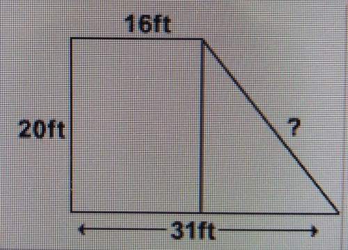 What is the length of the missing side? what is the area of the figure? show all work.