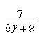 Find the lowest common denominator of the following fractions. a.) 24y2 b.)