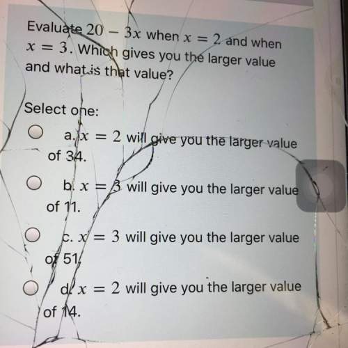 Which gives you the larger value and what’s in the value ?
