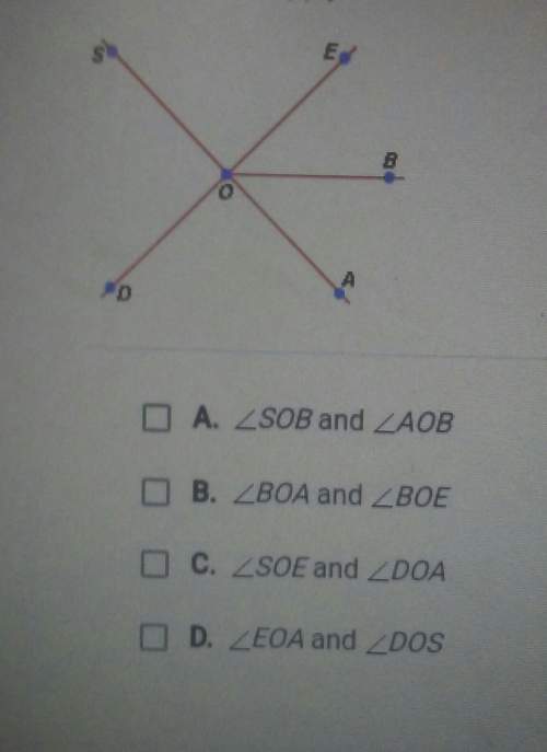 Which pairs of angles in the figure below are verticle angles?