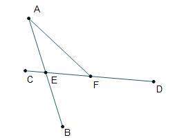 Point e is the midpoint of ab and point f is the midpoint of cd . which statements about the figure