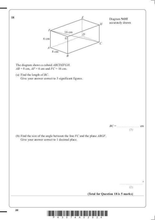 The diagram shows a cuboid abcdefgh abcd is a square with area 25cm². find the volume of the cuboid.
