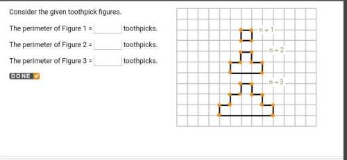 Consider the given toothpick figures.&nbsp; the perimeter of figure 1&nbsp; =&nbsp; &nbsp; toothpick