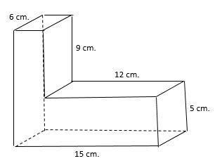 Use composite solids to find the surface area. include all surfaces. what is the surface area&lt;