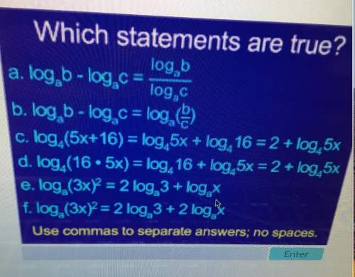 Which statements are true? see picture