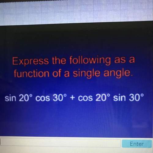 Me! 8 points! express the following as a function of a single angle.