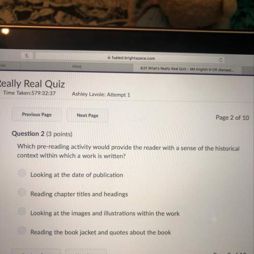 Which pre-reading activity would provide the reader with a sense of the historical context within wh