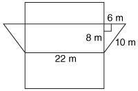 The surface area of the triangular prism is .