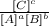 \frac{ [C ]^{c} }{ [ A]^{a}  [ B]^{b} }