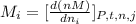 M_{i}  = [\frac{d(nM)}{dn_{i} }]_{P,t,n,j}
