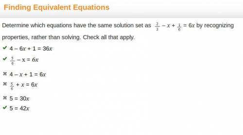 Determine which equations have the same solution set as StartFraction 2 Over 3 EndFraction minus x p