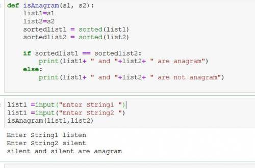 Write a function that checks whether two words are anagrams. Two words are anagrams if they contain