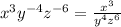 x^3y^{-4}z^{-6}=\frac{x^3}{y^4z^6}