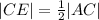 |CE|=\frac{1}{2}|AC|