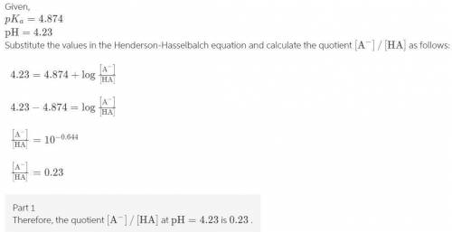 Write the Henderson-Hasselbalch equation for a propanoic acid solution ( CH 3 CH 2 CO 2 H CH3CH2CO2H