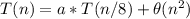 T(n)=a*T(n/8)+\theta(n^2)