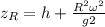 z_{R} = h+\frac{R^{2} \omega^{2}  }{g2}