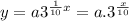 y=a3^{\frac{1}{10} x}=a.3^{\frac{x}{10} }