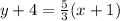 y+4=\frac{5}{3}(x+1)