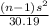 \frac{(n-1)s^{2}}{ 30.19}