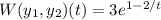 W(y_1,y_2)(t)=3e^{1-2/t}