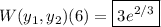 W(y_1,y_2)(6)=\boxed{3e^{2/3}}