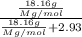 \frac{\frac{18.16g}{Mg/mol}}{\frac{18.16g}{Mg/mol}+2.93}