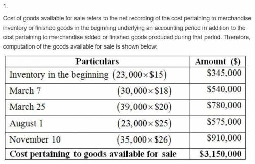 Seminole Company began year 2017 with 23,000 units of product in its January 1 inventory costing $15