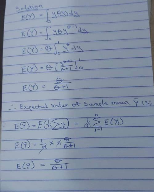A consistent estimator g Let Y1; Y2; :::; Yn be IID random variables where each random variable has