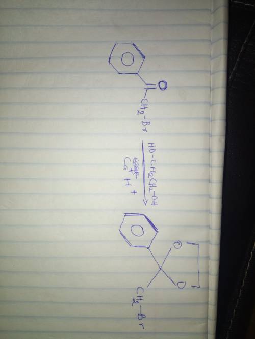 Draw the structure of the expected product when this compound undergoes the following reaction serie
