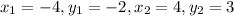 x_1=-4, y_1=-2, x_2=4, y_2=3