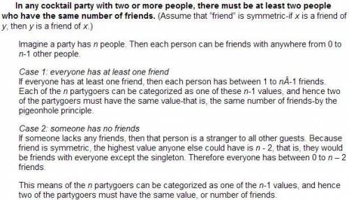 Suppose you are at a party with 19 of your closest friends (so including you, there are 20 people th