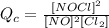 Q_{c} = \frac{[NOCl]^{2}}{[NO]^{2}[Cl_{2}]}